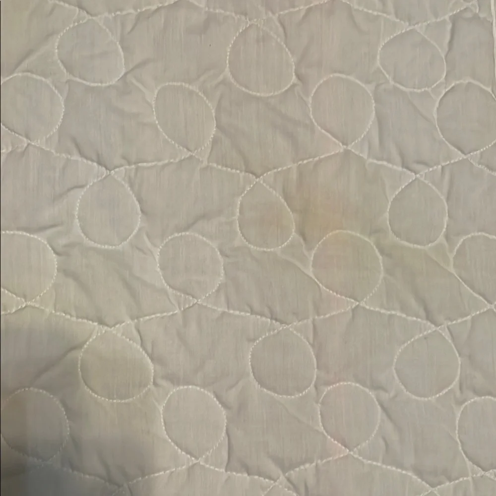 Handmade in 1992 Pink and White Elephant Baby Quilt